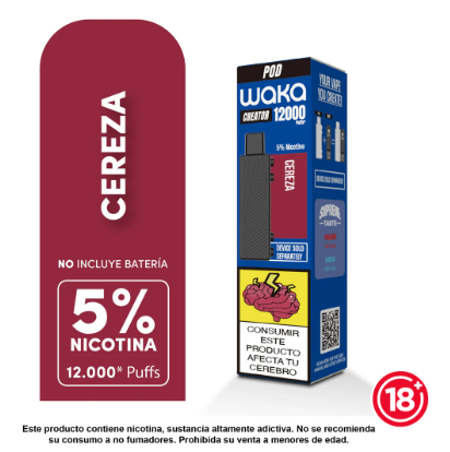 Waka Creator 15.000 Puff - 3% (Incluye Bateria)