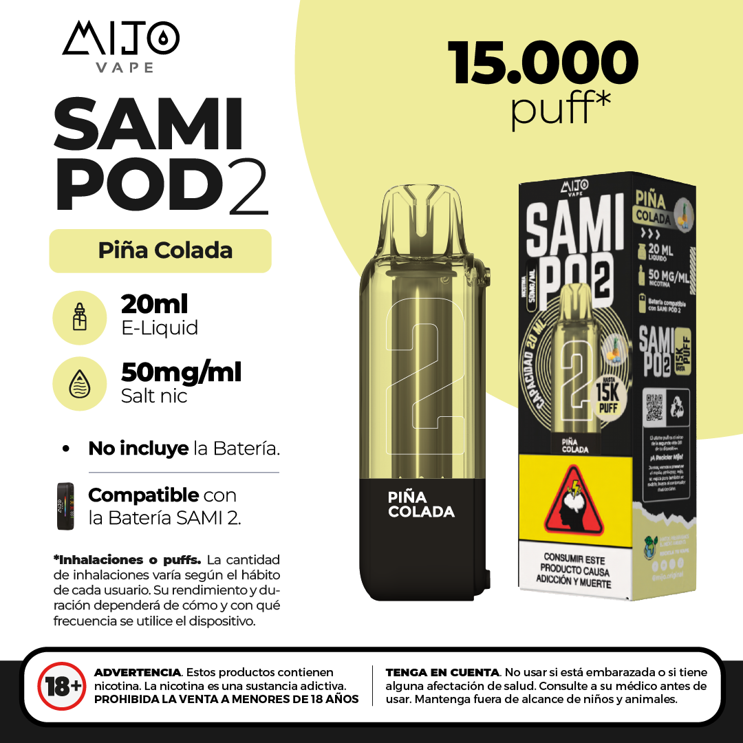 Mijo Sami Pod 2 - 15.000 Puffs - 5%