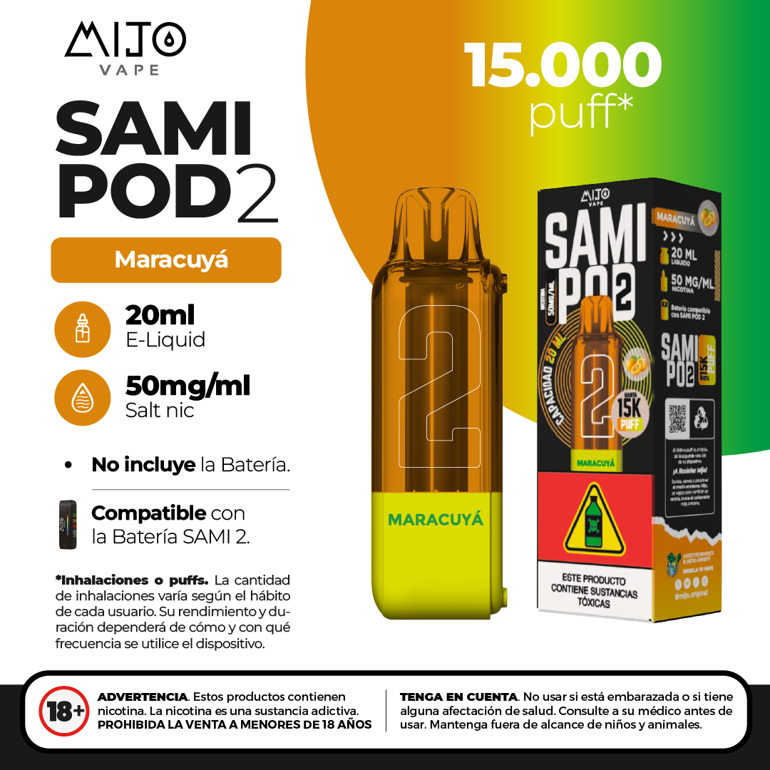 Mijo Sami Pod 2 - 15.000 Puffs - 5%