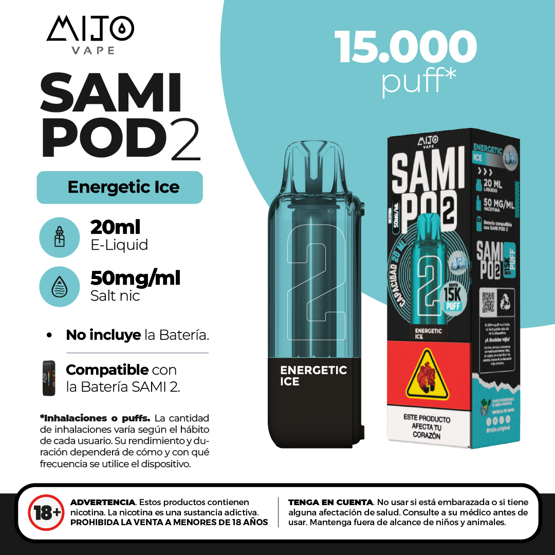 Mijo Sami Pod 2 - 15.000 Puffs - 5%