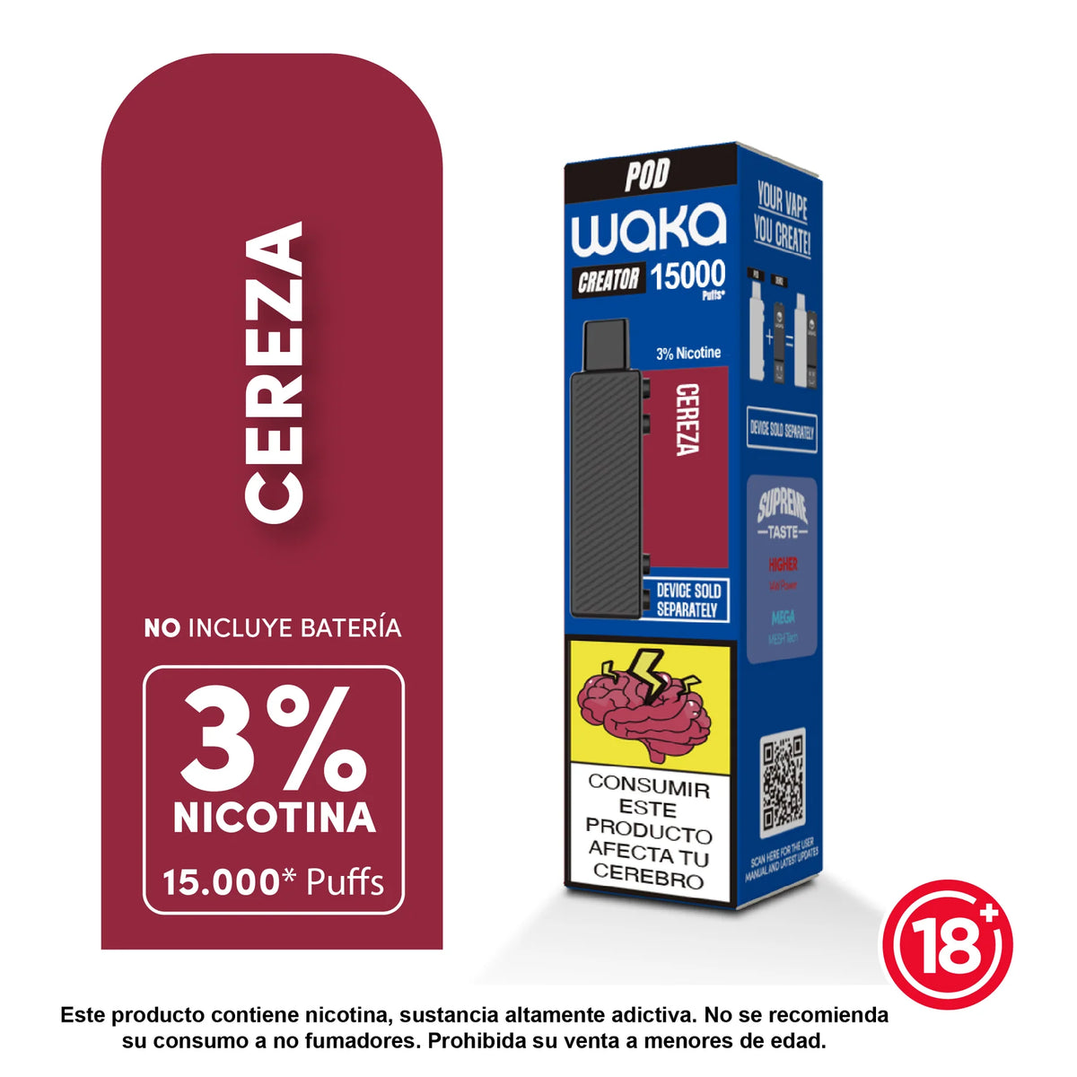 Waka Creator 15,000 Puff - 3% (Battery Included)