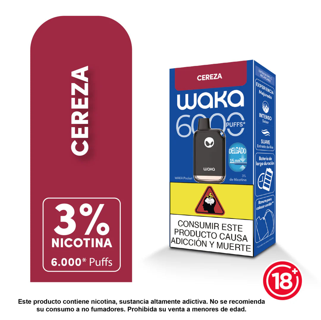 Waka Pocket 6.000 Puff - 3%