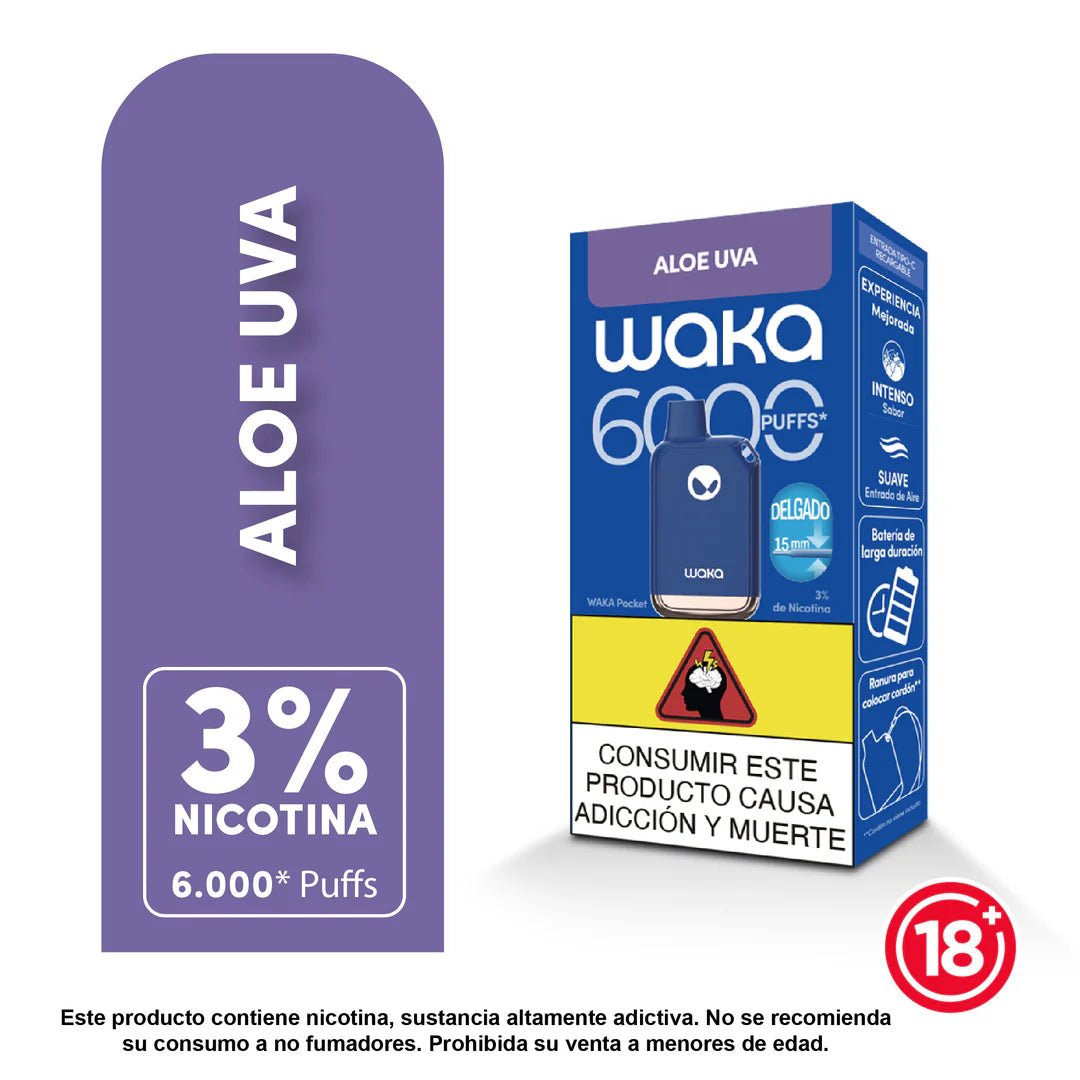 Waka Pocket 6.000 Puff - 3%