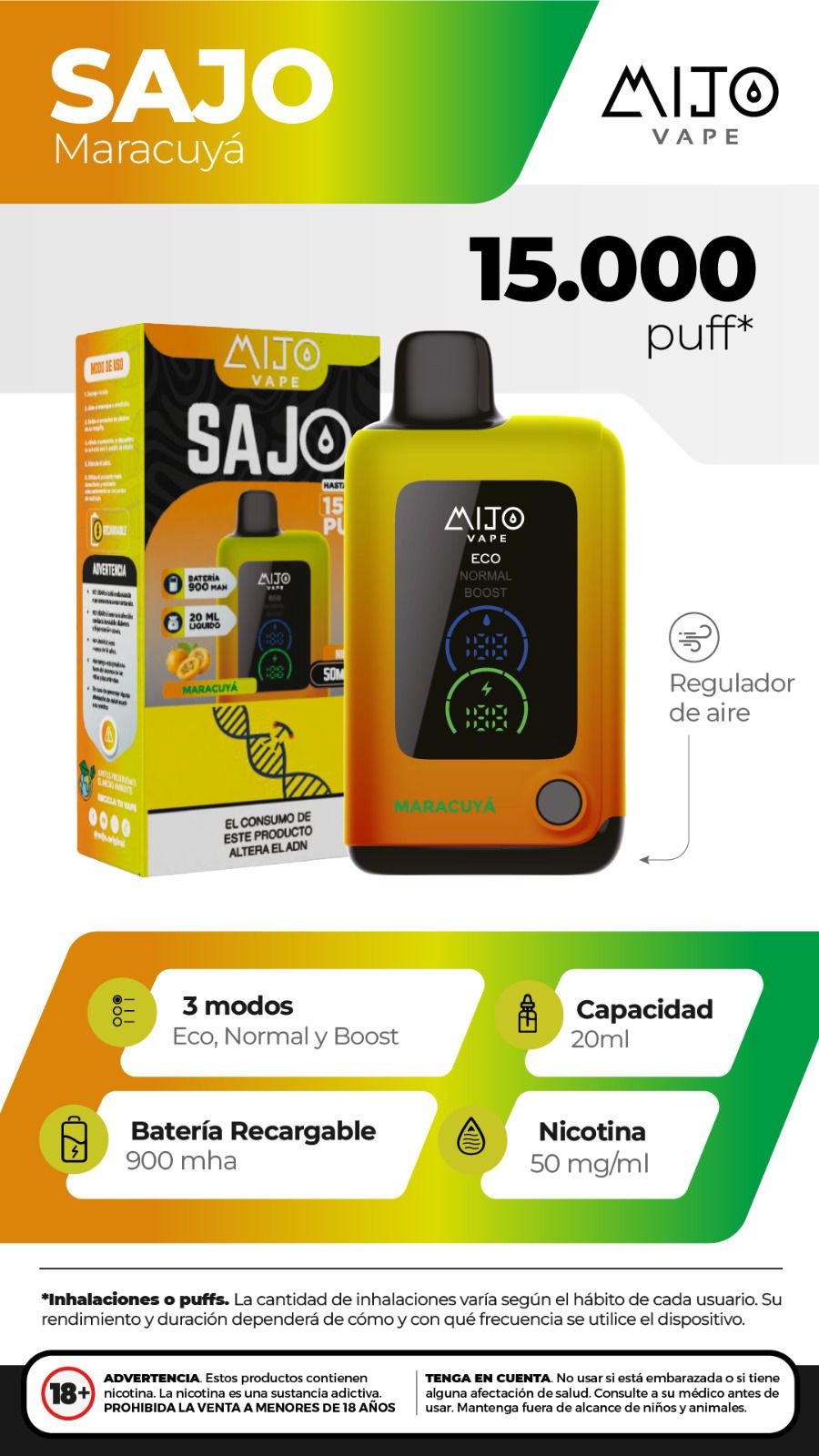 Mijo Sajo - 15.000 Puffs - 5%